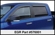 EGR 16 - 17 Nissan Titan Crew Cab SlimLine Tape - On WindowVisors Set of 4 - Light Smoke - JDMuscleNon - Categorizedegr576001