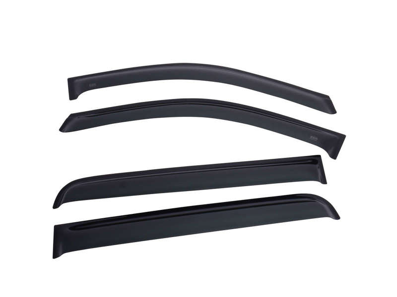 EGR 16 - 17 Nissan Titan Crew Cab SlimLine Tape - On WindowVisors Set of 4 - Light Smoke - JDMuscleNon - Categorizedegr576001