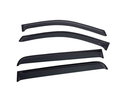 EGR 16 - 17 Nissan Titan Crew Cab SlimLine Tape - On WindowVisors Set of 4 - Light Smoke - JDMuscleNon - Categorizedegr576001