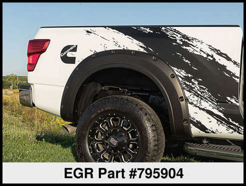EGR 16+ Nissan Titan XD Bolt - On Look Fender Flares - Set - JDMuscleNon - Categorizedegr795904