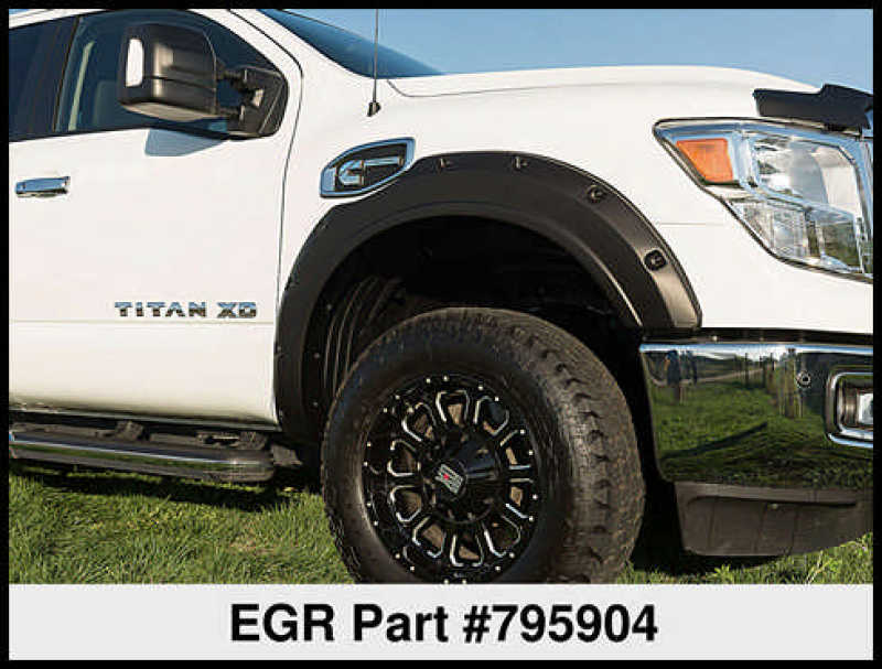EGR 16+ Nissan Titan XD Bolt - On Look Fender Flares - Set - JDMuscleNon - Categorizedegr795904