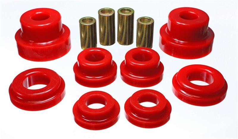 Energy Suspension [02-09 350Z / 03-07 G35] Rear Subframe Bushing Set - Red Polyurethane - JDMuscleSubframe Bushingseng7.4103R