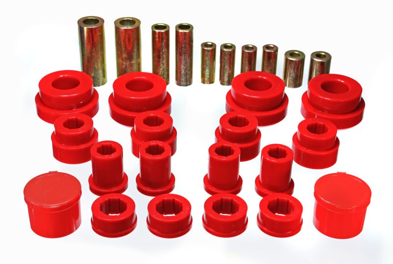 Energy Suspension [03-09 350Z / 03-07 G35] Front Control Arm Bushing Set - Red Polyurethane - JDMuscleBushing Kitseng7.3121R