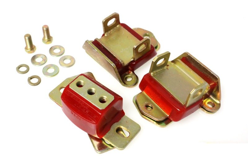 Energy Suspension 3.1120R Performance Polyurethane Engine and Transmission Mount Set for Chevrolet Camaro, Nova, and El Camino | eng3.1120R - JDMuscleSPK4323390