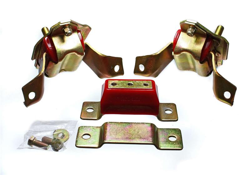 Energy Suspension 84 - 95 Ford Mustang 5.0 V8 Performance Polyurethane Motor & Transmission Mount Set | eng4.1124R - JDMuscleSPK280349