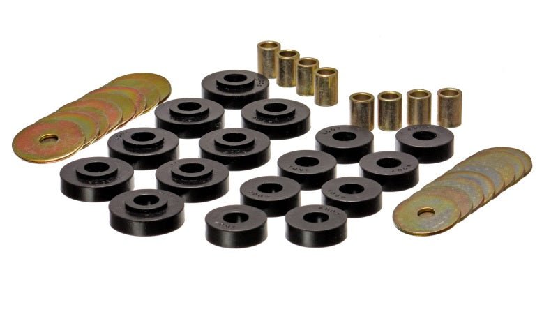 Energy Suspension Corvette Roadster Body Mount Set - Black (Part Number: eng3.4152G) | eng3.4152G - JDMuscleSPK4323727