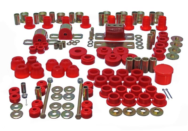 Energy Suspension Hyper - Flex Master Bushing Set for Chevrolet Corvette 1976 - 1982 – Red Polyurethane Performance Components | eng3.18123R - JDMuscleSPK9386