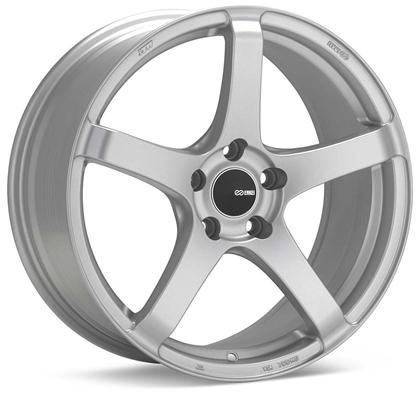 Enkei Kojin 18x8.5 45mm Offset 5x100 Bolt Pattern 72.6mm Bore Dia Matte Silver Wheel - JDMuscleWheelsenk476-885-8045SP