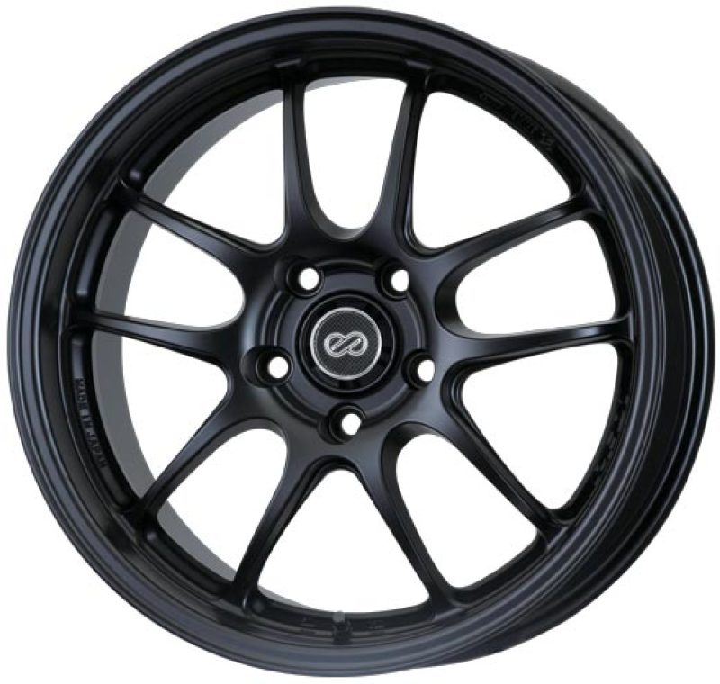 Enkei PF01 18x9 5x114.3 35mm Offset 75 Bore Dia Hyper Black Wheel - JDMuscleSPK497895