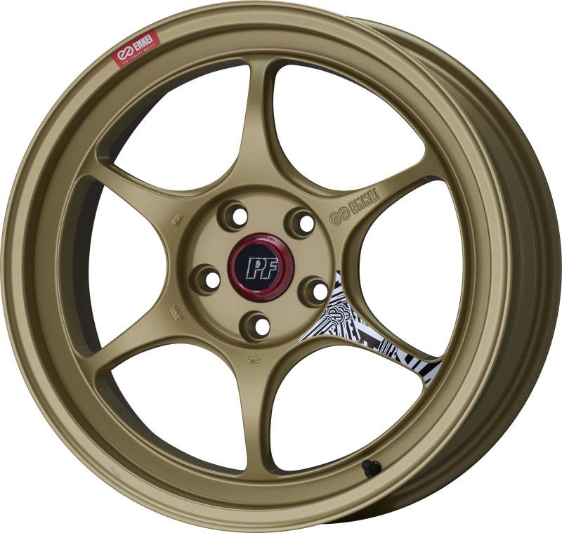 Enkei PF06 18x9.5 5x114.3 40mm Offset 75mm Bore Gold - JDMuscleSPK611091