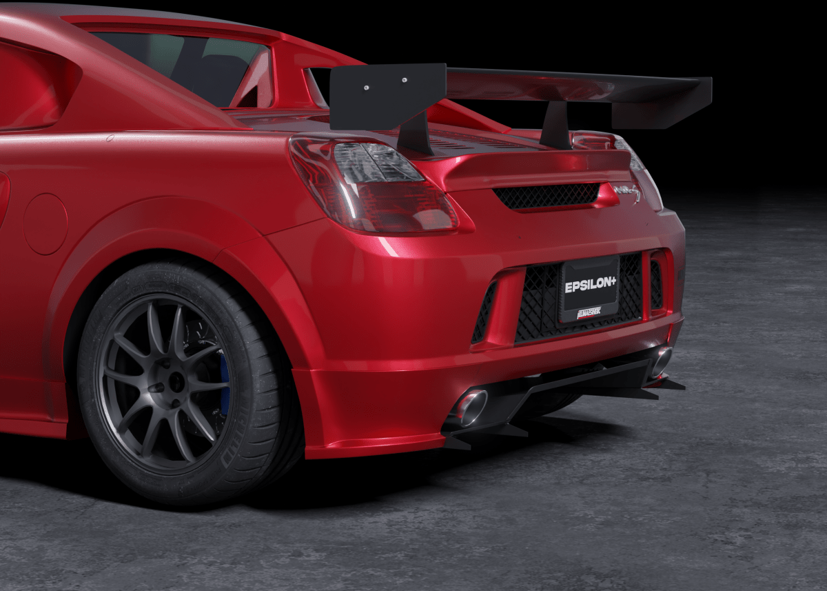 Epsilon+ [00-05 MR2 Spyder ZZW30] Rear Bumper Spats - JDMuscleRear Spatssku-41550174519340Fiberglass