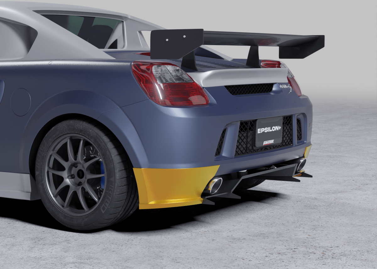 Epsilon+ [00-05 MR2 Spyder ZZW30] Rear Bumper Spats - JDMuscleRear Spatssku-41550174519340Fiberglass