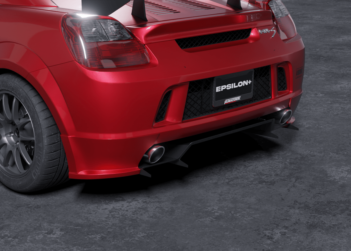 Epsilon+ [00-05 MR2 Spyder ZZW30] Rear Bumper Spats - JDMuscleRear Spatssku-41550174519340Fiberglass