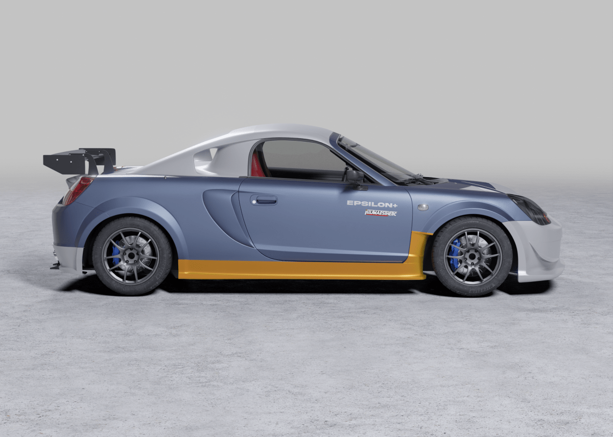 Epsilon+ [00-05 MR2 Spyder ZZW30] Side Skirt Fender Combo - JDMuscleSide Skirtssku-41550251163692Fiberglass