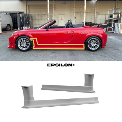 Epsilon+ [00-05 MR2 Spyder ZZW30] Side Skirt Fender Combo - JDMuscleSide Skirtssku-41550251163692Fiberglass
