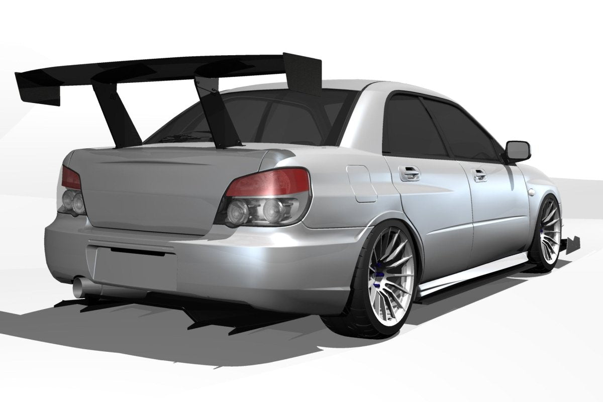 Epsilon+ [01-07 Impreza GD] GT Wing - JDMuscleSpoilers and Wingssku-41704998010924Reverse SwanDry Carbon Fiber Motorsport (8 lbs)
