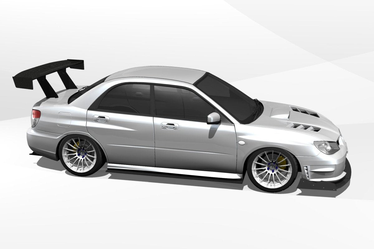 Epsilon+ [01-07 Impreza GD] GT Wing - JDMuscleSpoilers and Wingssku-41704998010924Reverse SwanDry Carbon Fiber Motorsport (8 lbs)