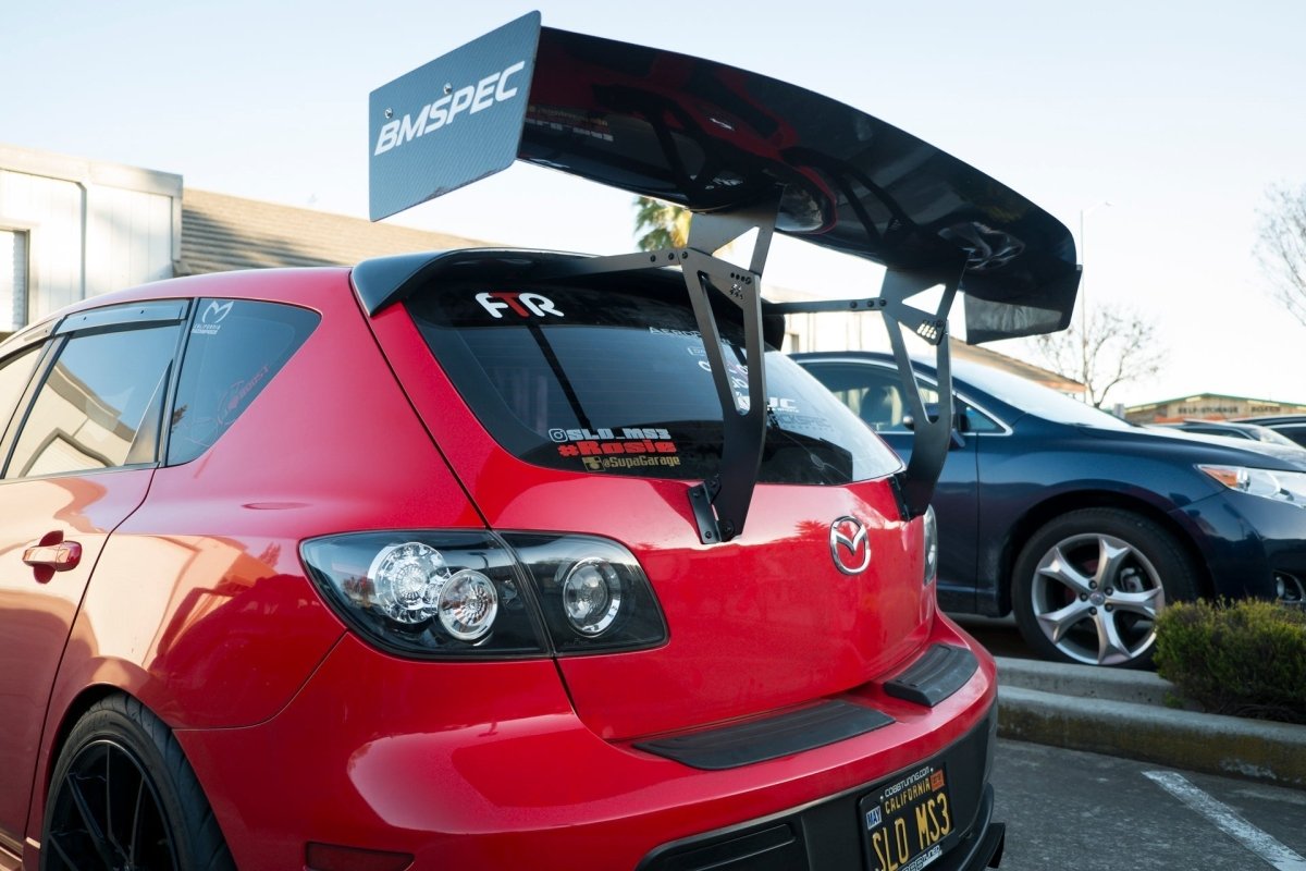 Epsilon+ [04-09 Mazdaspeed3 Gen1 BK] GT Wing - JDMuscleSpoiler and Wing Accessoriessku-40220532768812Carbon Fiber Motorsport (6lbs)