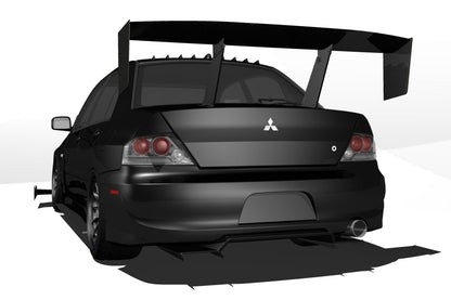 Epsilon+ [05-07 Evo IX CT9A] Diffuser V1+ - JDMuscleVehicle-Specific Diffusersku-40221446864940