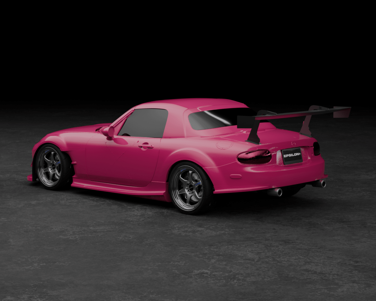 Epsilon+ [06-08 Mazda MX-5 Miata NC1] Rear Spats - JDMuscleSide Skirtssku-44140743688236