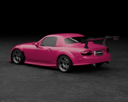 Epsilon+ [06-08 Mazda MX-5 Miata NC1] Rear Spats - JDMuscleSide Skirtssku-44140743688236