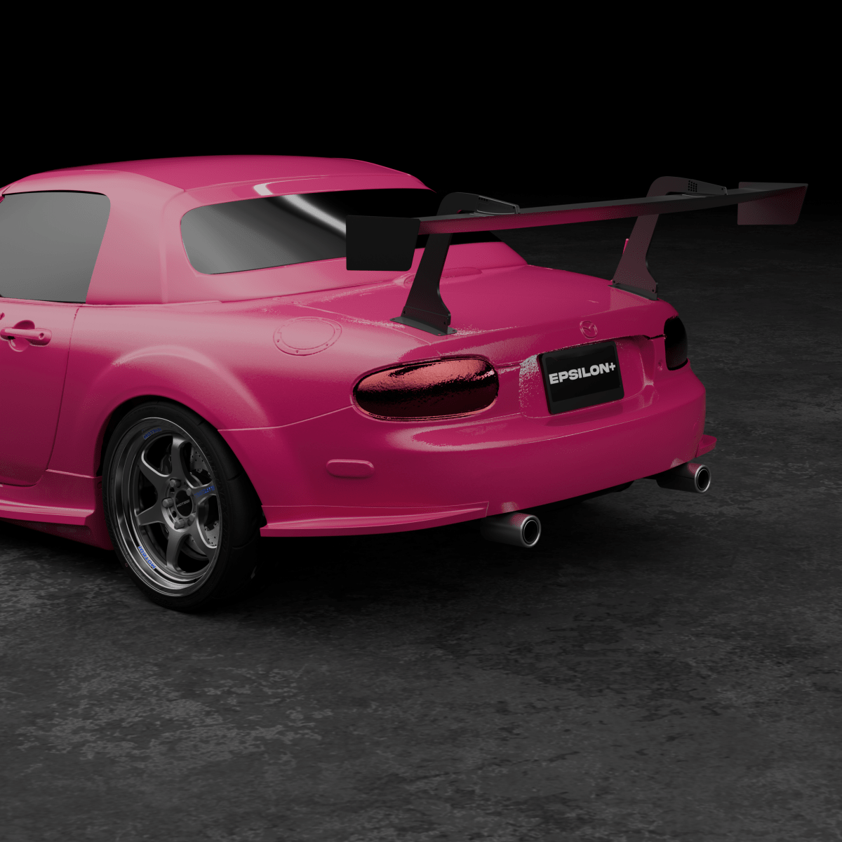 Epsilon+ [06-08 Mazda MX-5 Miata NC1] Rear Spats - JDMuscleSide Skirtssku-44140743688236
