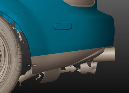 Epsilon+ [06-08 Mazda MX-5 Miata NC1] Rear Spats - JDMuscleSide Skirtssku-44140743688236