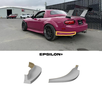Epsilon+ [06-08 Mazda MX-5 Miata NC1] Rear Spats - JDMuscleSide Skirtssku-44140743688236