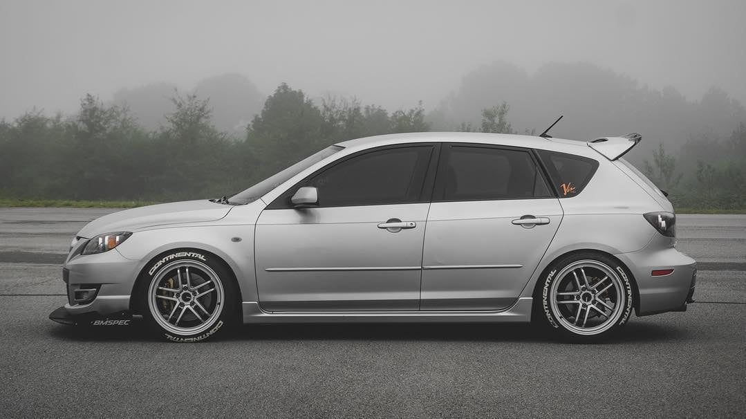 Epsilon+ [07-09 Mazdaspeed3 Gen1 BK] Front Splitter - JDMuscleSplittersku-15021673349155