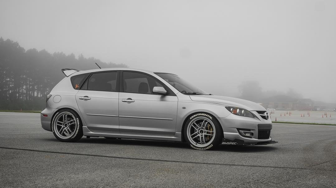 Epsilon+ [07-09 Mazdaspeed3 Gen1 BK] Front Splitter - JDMuscleSplittersku-15021673349155