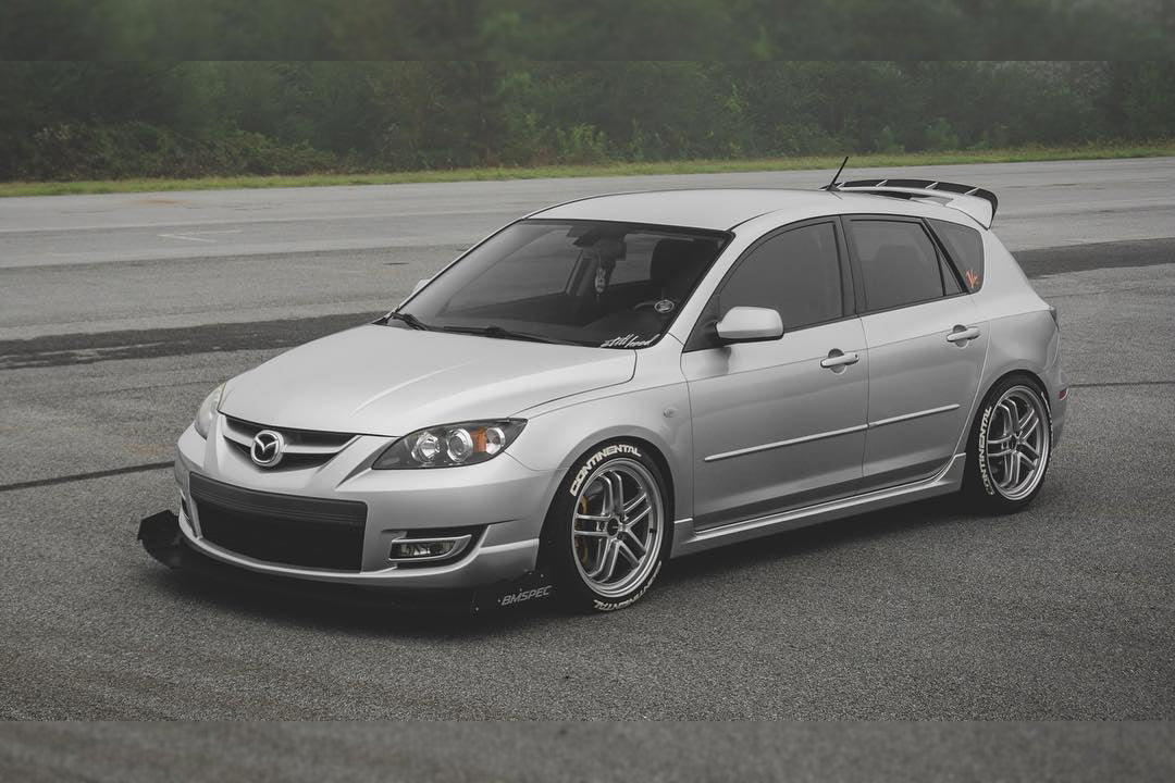 Epsilon+ [07-09 Mazdaspeed3 Gen1 BK] Front Splitter - JDMuscleSplittersku-15021673349155