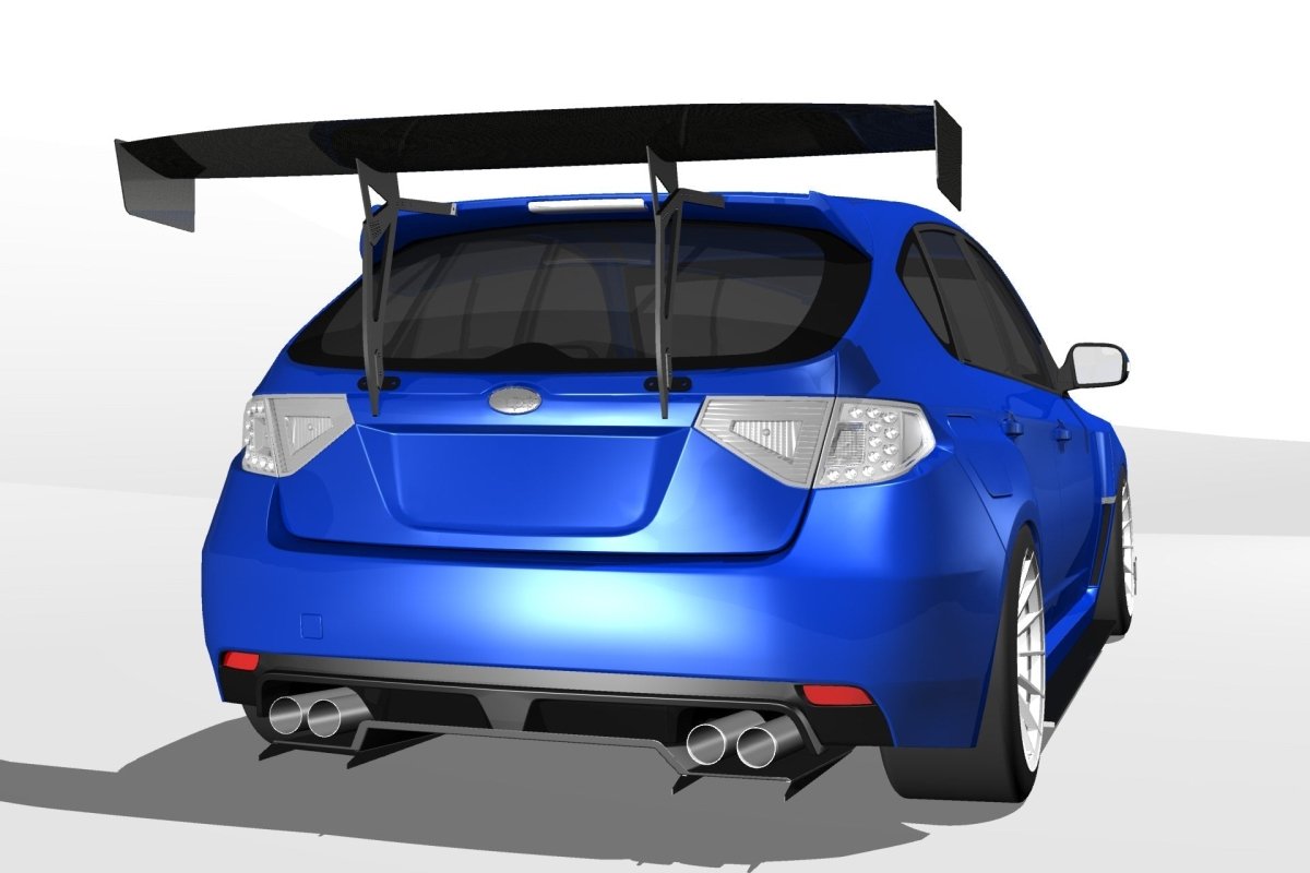 Epsilon+ [07-14 Impreza Hatchback GR] GT Wing - JDMuscleSpoiler and Wing Accessoriessku-40220792094764Carbon Fiber Motorsport (6lbs)
