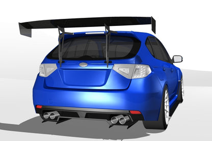 Epsilon+ [07-14 Impreza Hatchback GR] GT Wing - JDMuscleSpoiler and Wing Accessoriessku-40220792094764Carbon Fiber Motorsport (6lbs)
