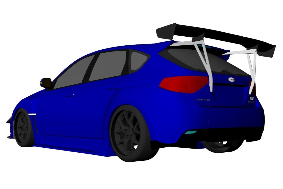 Epsilon+ [07-14 Impreza Hatchback GR] GT Wing - JDMuscleSpoiler and Wing Accessoriessku-40220792094764Carbon Fiber Motorsport (6lbs)