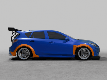 Epsilon+ [10-13 MazdaSpeed 3 BL] Fender Flare Widebody - JDMuscleFenderssku-44004888018988Fiberglass