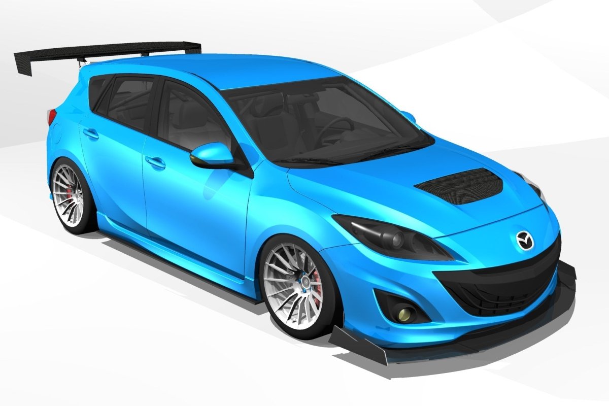 Epsilon+ [10-13 Mazdaspeed3 Gen2 BL] GT Wing - JDMuscleSpoiler and Wing Accessoriessku-40220553838636Carbon Fiber Motorsport (6lbs)