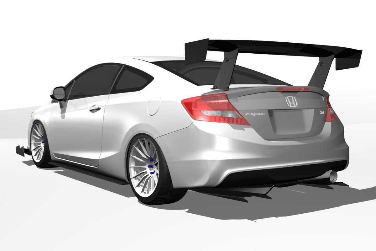Epsilon+ [12-15 Civic Coupe FG4] Diffuser V1+ - JDMuscleVehicle-Specific Diffusersku-40221369401388
