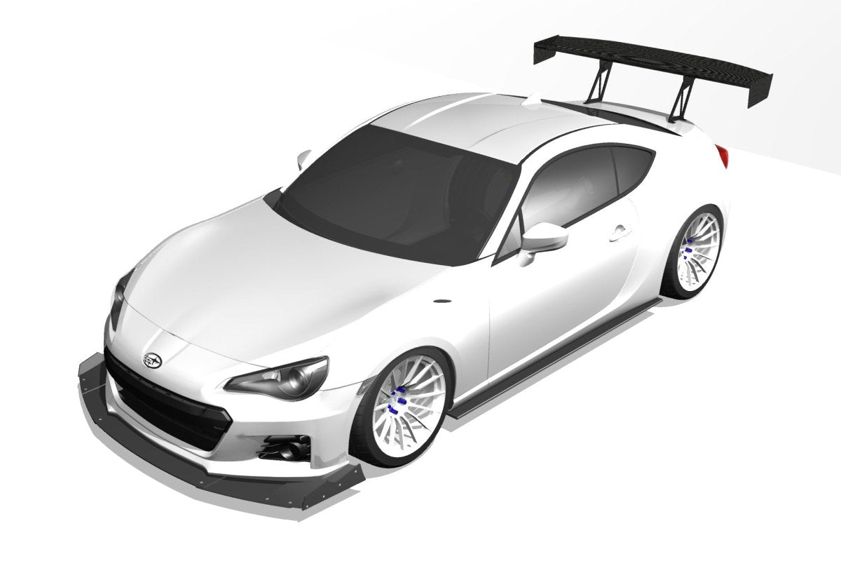 Epsilon+ [12-16 BRZ ZN6/ZC6] Front Splitter - JDMuscleSplittersku-39467490738220