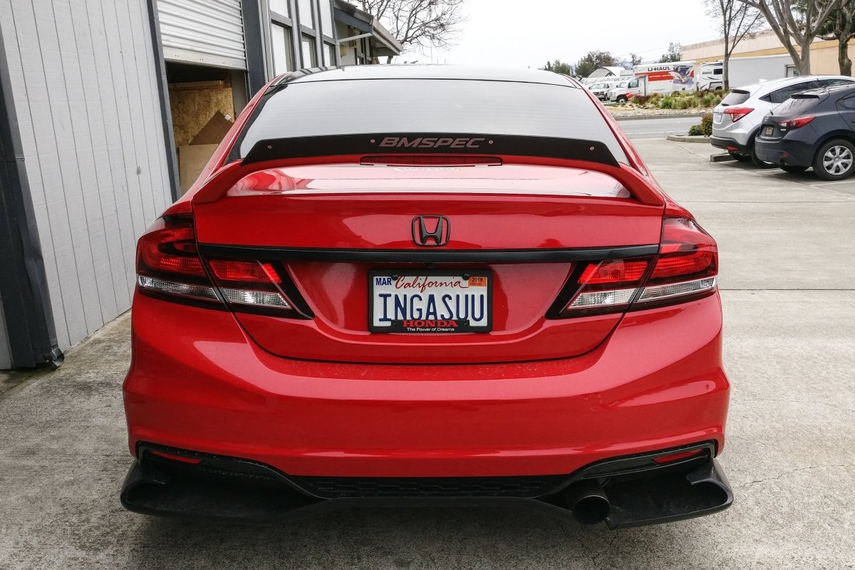 Epsilon+ [13-15 Civic Si Sedan Kouki FB6] Spoiler Extension - JDMuscleSpoilers and Wingssku-40294129860652ACMClear Anodized