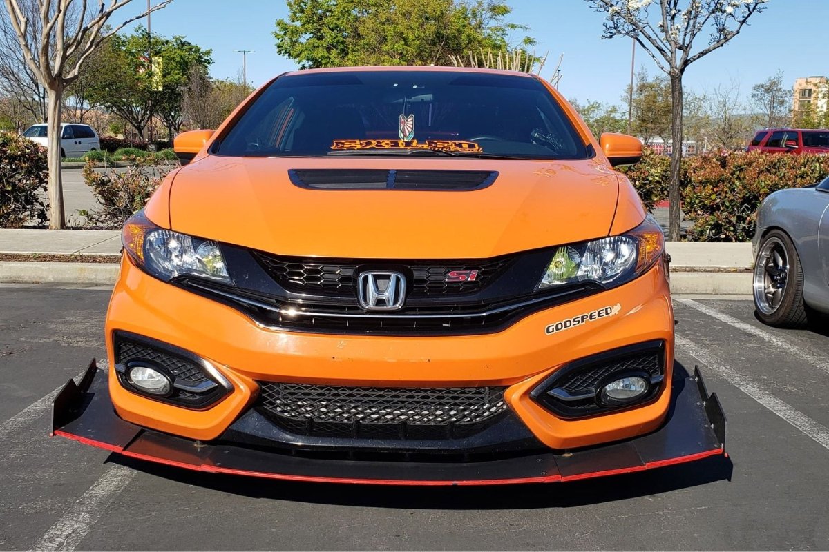 Epsilon+ [14-15 Civic Si Coupe FG4] Front Splitter - JDMuscleSplittersku-15021966065699