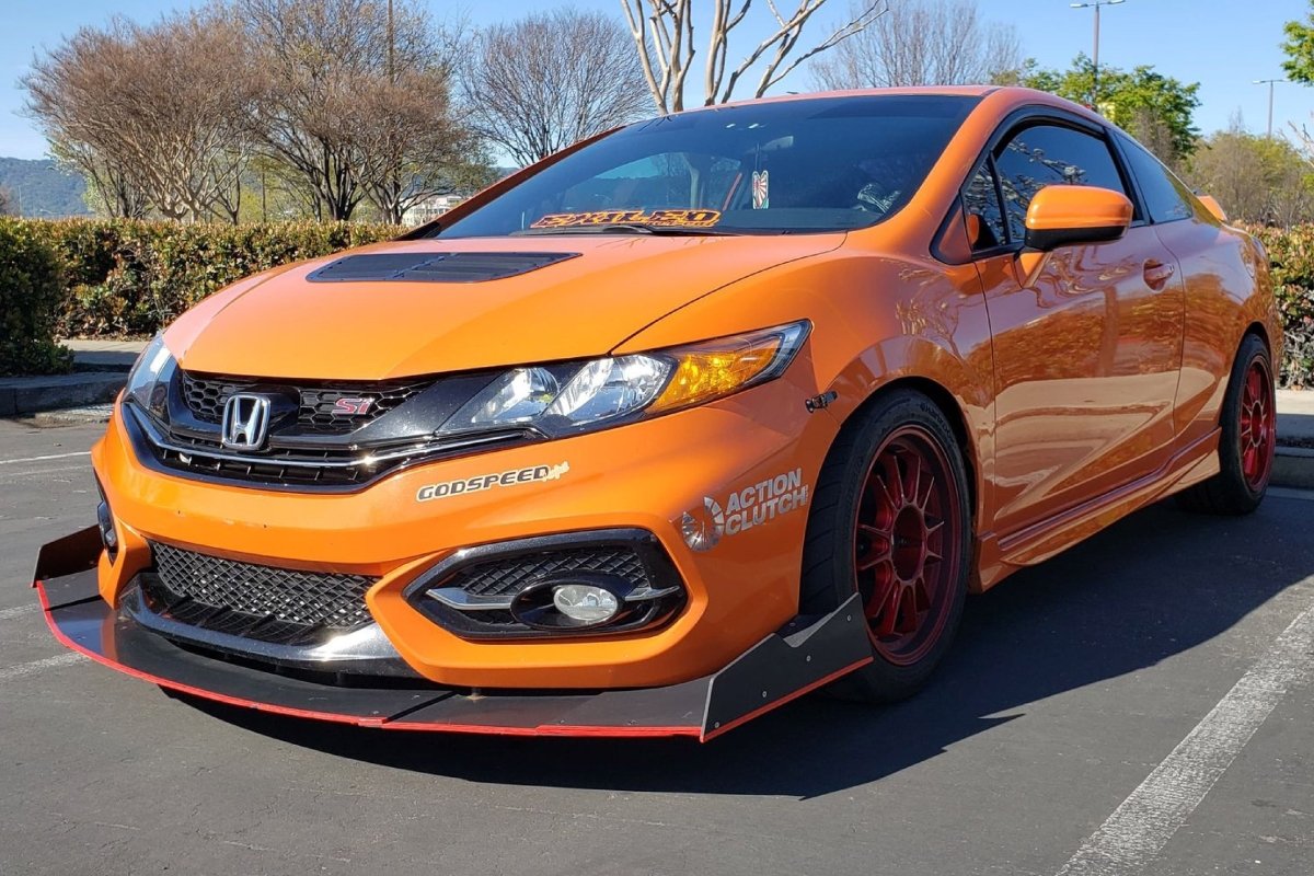 Epsilon+ [14-15 Civic Si Coupe FG4] Front Splitter - JDMuscleSplittersku-15021966065699