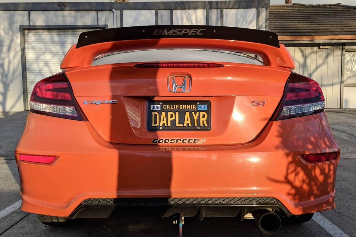 Epsilon+ [14-15 Civic Si Spoiler Coupe Kouki FG4] Spoiler Extension - JDMuscleSpoilers and Wingssku-40294195298348ACMClear Anodized