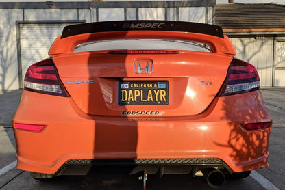 Epsilon+ [14-15 Civic Si Spoiler Coupe Kouki FG4] Spoiler Extension - JDMuscleSpoilers and Wingssku-40294195298348ACMClear Anodized