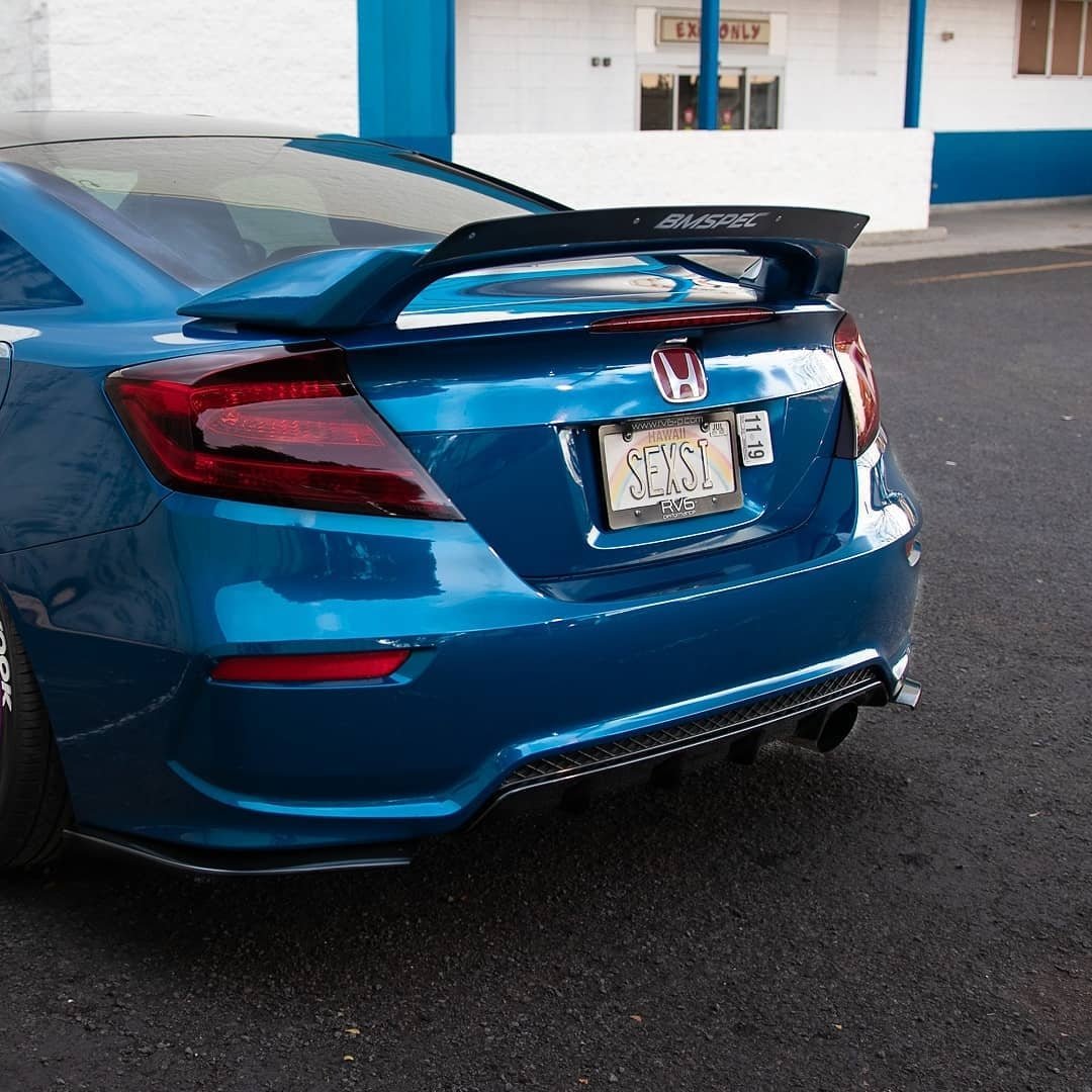 Epsilon+ [14-15 Civic Si Spoiler Coupe Kouki FG4] Spoiler Extension - JDMuscleSpoilers and Wingssku-40294195298348ACMClear Anodized