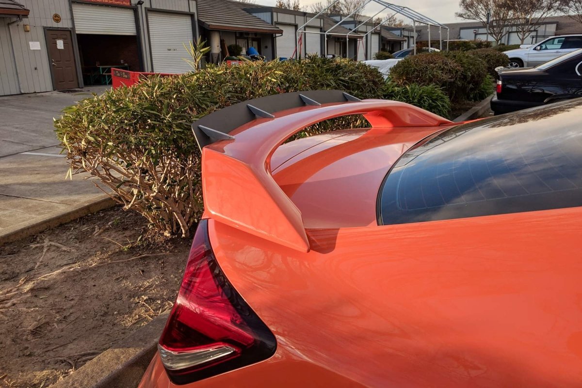 Epsilon+ [14-15 Civic Si Spoiler Coupe Kouki FG4] Spoiler Extension - JDMuscleSpoilers and Wingssku-40294195298348ACMClear Anodized