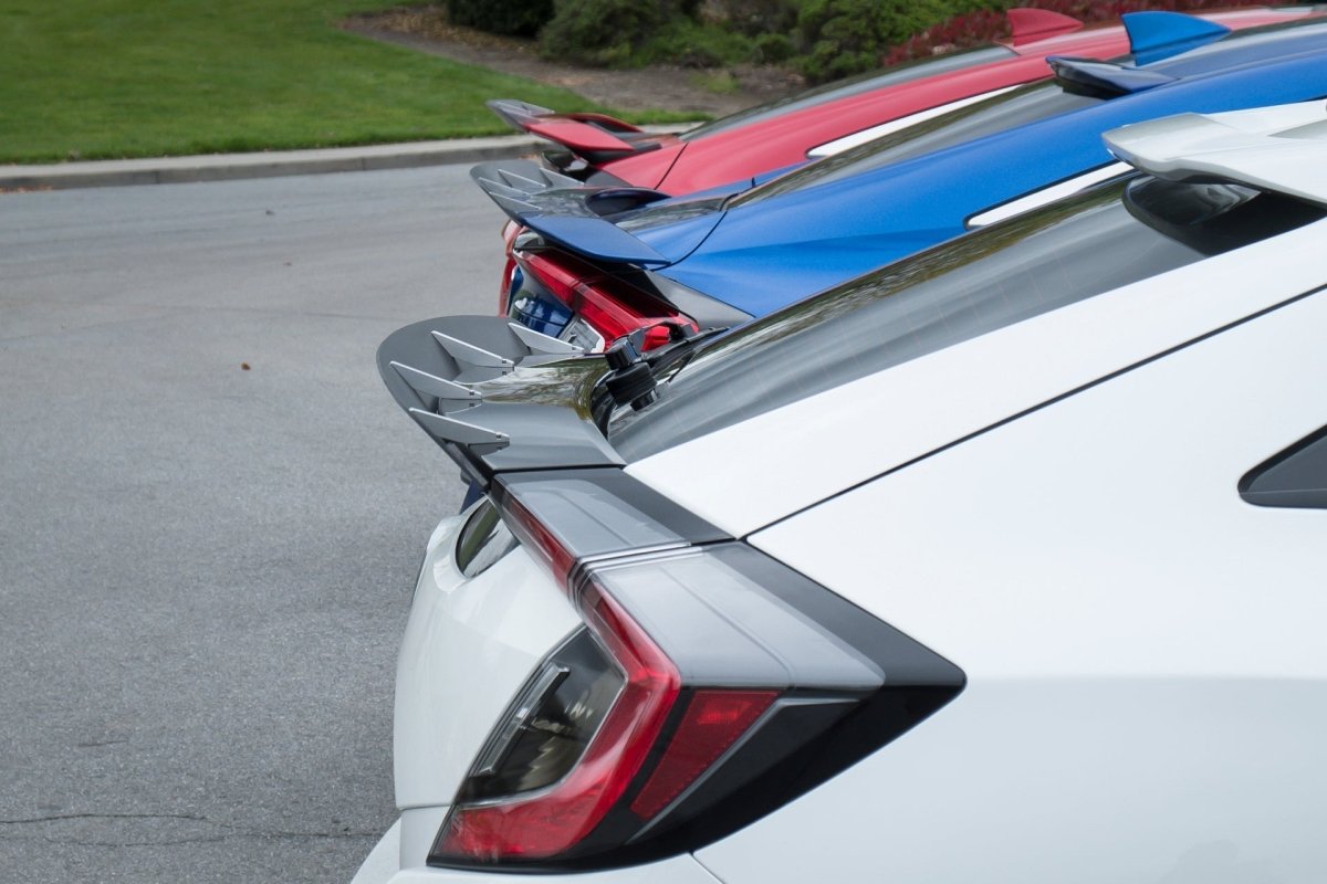 Epsilon+ [16-21 Civic Hatchback FK7] Spoiler Extension - JDMuscleSpoilers and Wingssku-40294220431404ACMClear Anodized