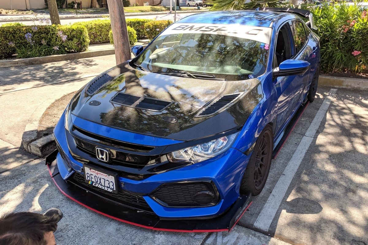 Epsilon+ [17-21 Civic Hatchback Sport FK7] Front Splitter - JDMuscleSplittersku-15021900300323