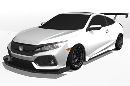 Epsilon+ [17-21 Civic Si Coupe FC3] GT Wing - JDMuscleSpoilers and Wingssku-41406528716844Carbon Fiber MotorsportSwan Mount