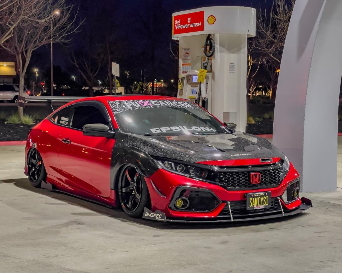 Epsilon+ [17-21 Civic Si Coupe FC3] GT Wing - JDMuscleSpoilers and Wingssku-41406528716844Carbon Fiber MotorsportSwan Mount