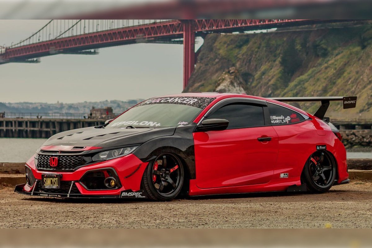 Epsilon+ [17-21 Civic Si Coupe FC3] GT Wing - JDMuscleSpoilers and Wingssku-41406528716844Carbon Fiber MotorsportSwan Mount